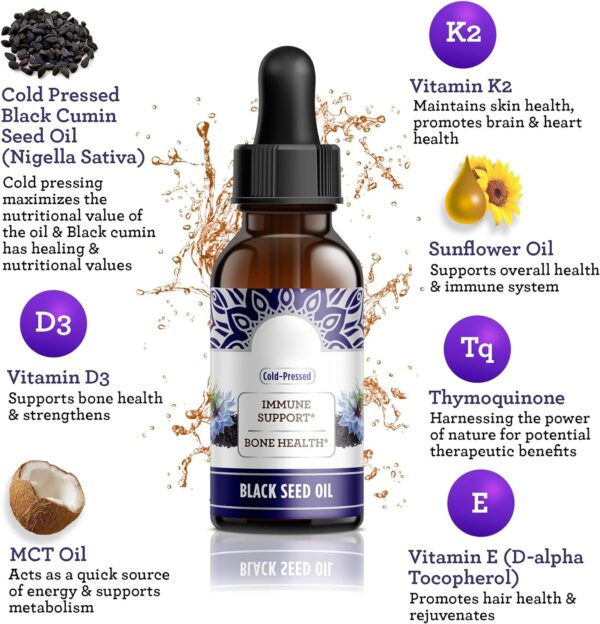 Black Seed Oil Drops Contain Vitamins - Image 2